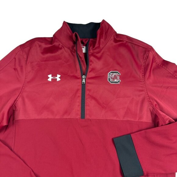 Under Armour Carolina Gamecocks 1/4 Zip Pullover Lightweight Jacket Men's Size S - Picture 2 of 6